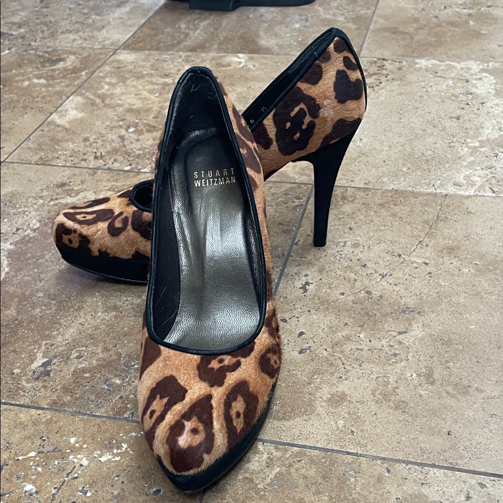 Stuart Weitzman Animal Print Heels